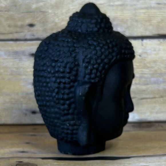 Buddha decorative head sculpture  Skze 6” X 4” Approx Plaster or similar - Picture 4 of 9